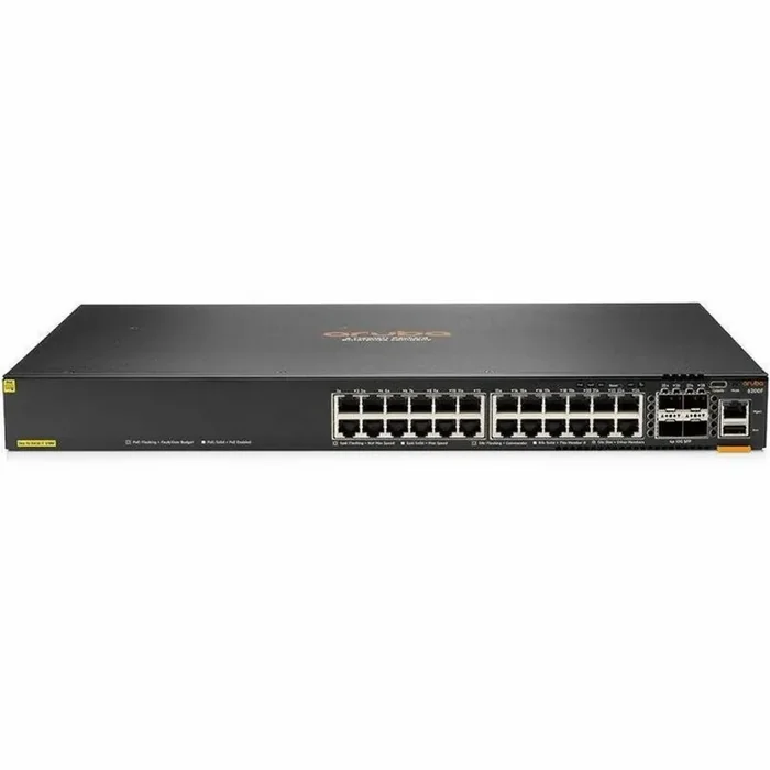 Aruba CX 6200F 24G Class 4 PoE 4SFP+ 370W Switch – 24 Ports – Manageable – Gigabit