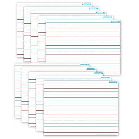 Ashley Productions Smart Poly PosterMat Pals Space Savers, 13″ x 9-1/2″, Handwriting, Pack Of 10 Pieces