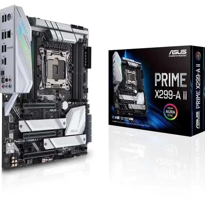 Asus Prime X299-A II Desktop Motherboard – Intel X299 Chipset – Socket R4 LGA-2066 – Intel Optane Memory Ready – ATX