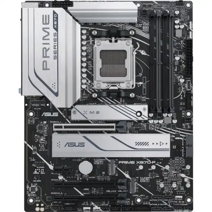 Asus Prime X670-P Desktop Motherboard – AMD X670 Chipset – Socket AM5 – ATX