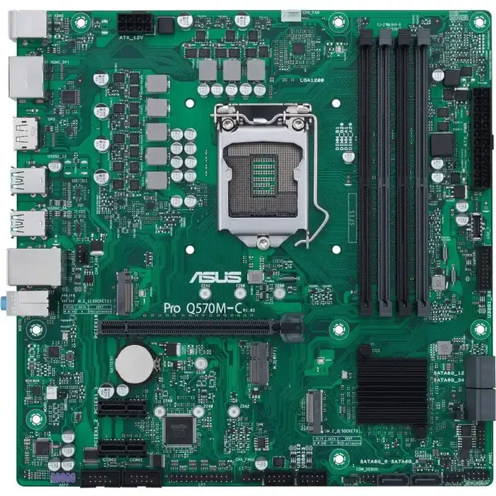 Asus Q570M-C/CSM Desktop Motherboard – Intel Q470 Chipset – Socket LGA-1200 – Intel Optane Memory Ready – Micro ATX PROQ570M-C/CSM
