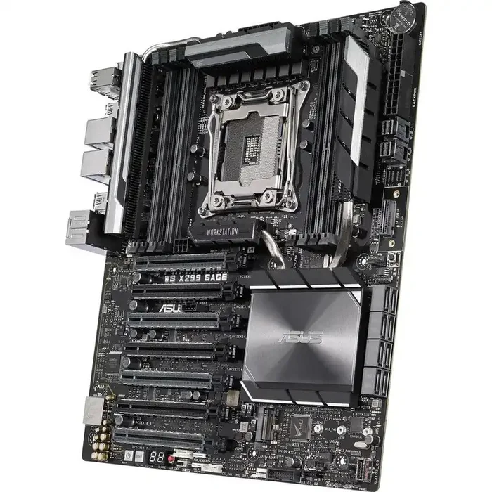 Asus WS X299 SAGE Workstation Motherboard – Intel X299 Chipset – Socket R4 LGA-2066 – Intel Optane Memory Ready – SSI CEB WSX299SAGE