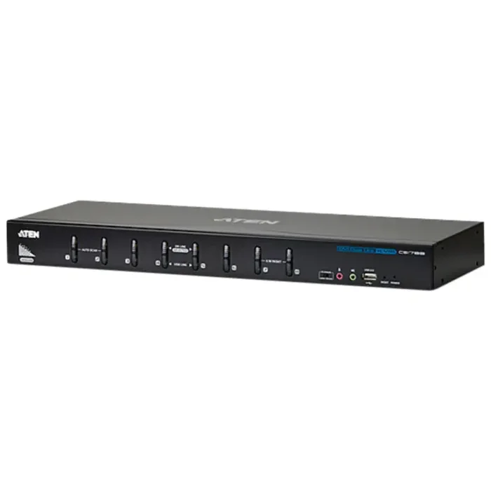 ATEN 8-Port USB DVI Dual Link KVM Switch-TAA Compliant – 8 Computer(s) – 2560 x 1600 – 12