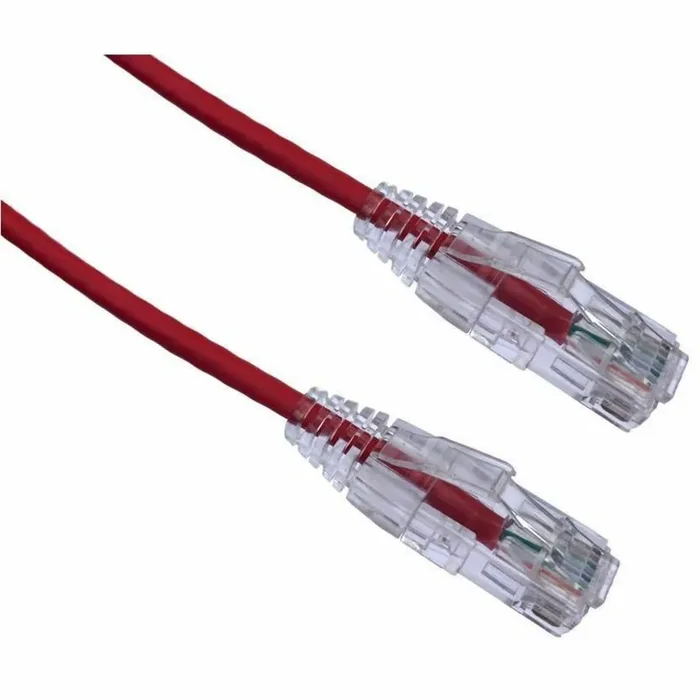 Axiom 3FT CAT6A BENDnFLEX Ultra-Thin Snagless Patch Cable (Red) – TAA Compliant – 3 ft