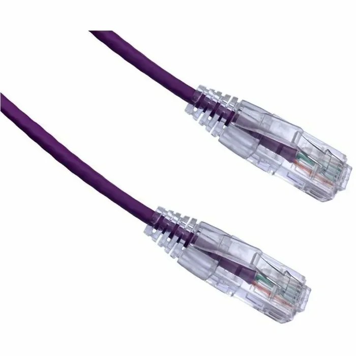 Axiom 5FT CAT6A BENDnFLEX Ultra-Thin Snagless Patch Cable (Purple) – TAA Compliant – 5 ft