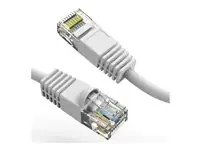 Axiom 8FT CAT5E 350mhz Patch Cable Molded Boot (White) – TAA Compliant – 8 ft Category 5e