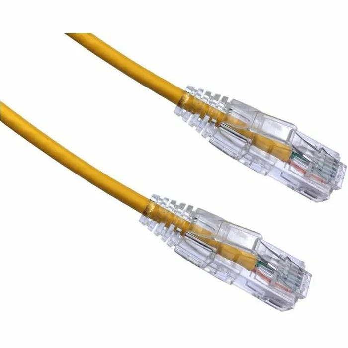 Axiom 9FT CAT6A BENDnFLEX Ultra-Thin Snagless Patch Cable (Yellow) – TAA Compliant – 9 ft