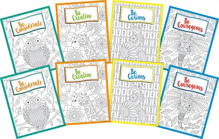 Barker Creek Art Prints, 8″ x 10″, Boho Collection, Set Of 8 Prints