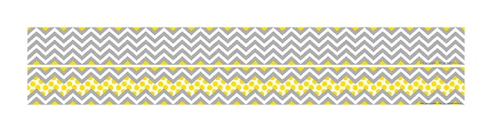 Barker Creek Double-Sided Straight-Edge Border Strips, 3″ x 35″, Chevron, Pack Of 12