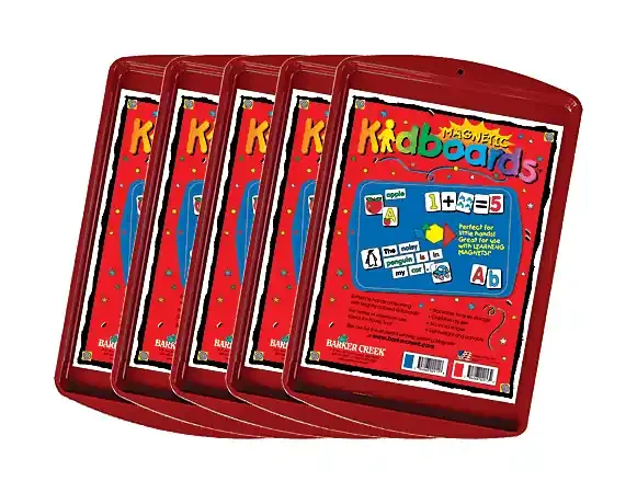 Barker Creek® Magnets, Learning Magnets®, Kidboard™, 9″H x 13″W, Grades Pre-K–6, Red, Pack of 5