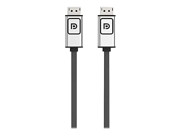Belkin 3ft DisplayPort 1.2 Cable with Latches, M/M, 4k – DisplayPort cable – DisplayPort (M) to DisplayPort (M) – 3 ft – for P/N F1DN104W-3