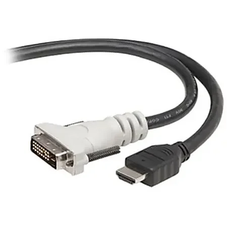 Belkin – Adapter cable – single link – DVI-D male to HDMI male – 10 ft