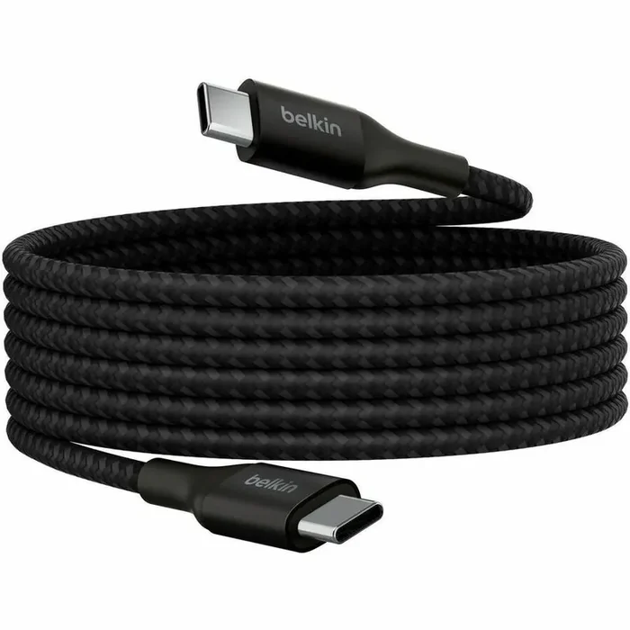 Belkin BoostCharge USB-C to USB-C Cable 240W – 6.56 ft USB-C Data Transfer Cable for