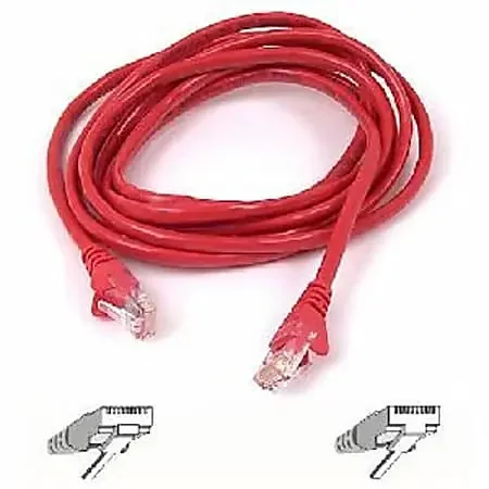 Belkin Cat5e Patch Cable – RJ-45 Male – RJ-45 Male – 2ft – Red
