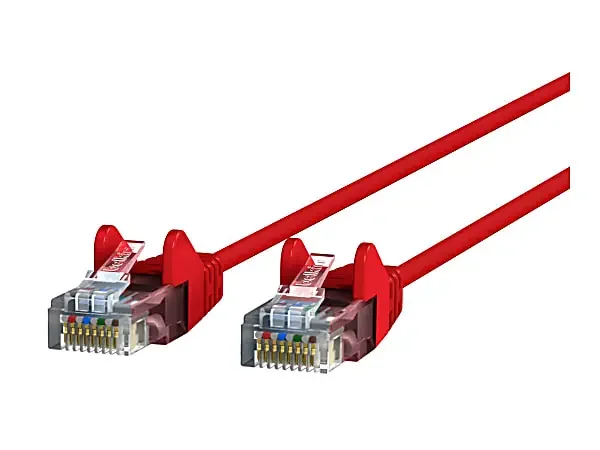 Belkin CAT6 Slim Gigabit Snagless UTP Ethernet Cable – 5 ft Category 6 Network Cable – CE001B05REDS
