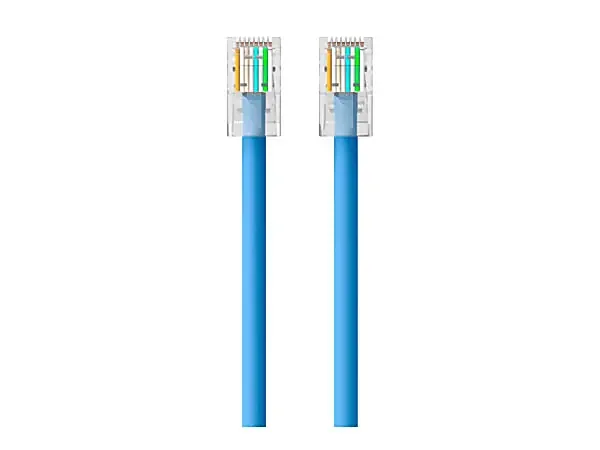 Belkin High Performance – Patch cable – RJ-45 (M) to RJ-45 (M) – 20 ft – UTP – CAT 6 – stranded – blue