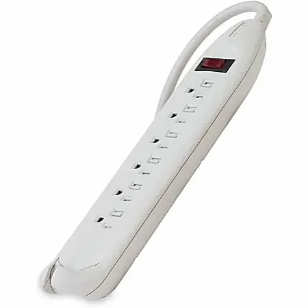 Belkin® 6-Outlet Sliding Cover Power Strip, 12‘ Cord, Beige, BLKF9D16012