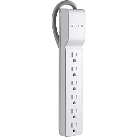 Belkin® Home/Office Series Surge Protector With 6 Outlets, 2.5‘ Cord