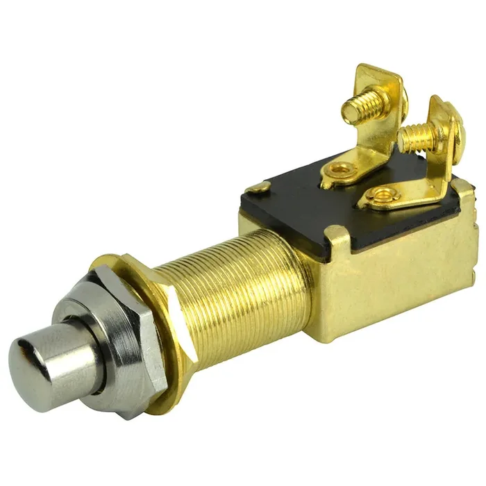 BEP 2-Position SPST Recessed Push Button Switch – OFF/(ON)