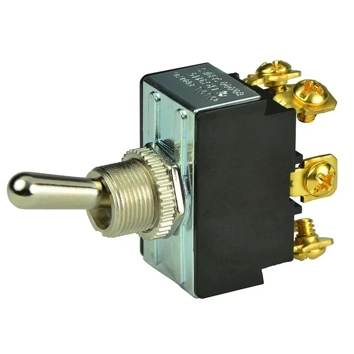 BEP DPDT Chrome Plated Toggle Switch – ON/OFF/ON