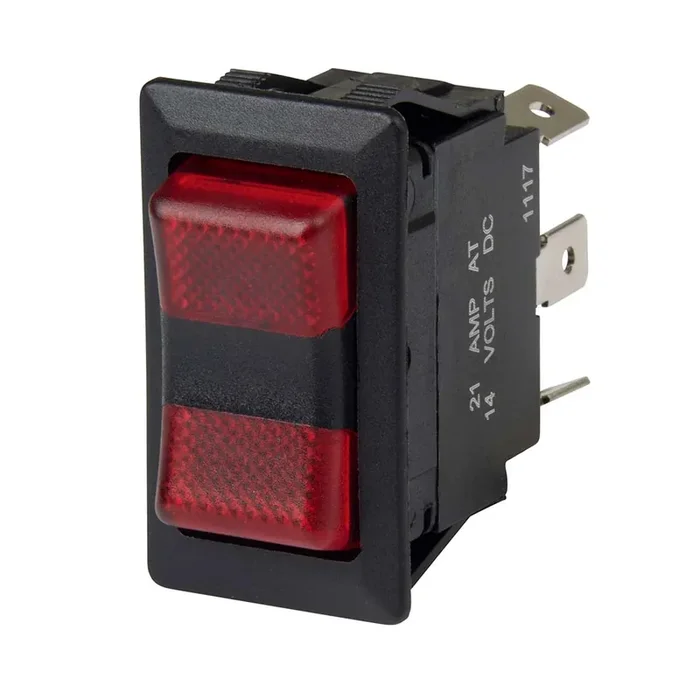 BEP SPDT Rocker Switch – 2-LEDs – 12V/24V – ON/OFF/ON