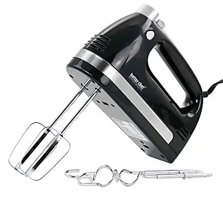 Better Chef MegaMix 5-Speed Hand Mixer, Black