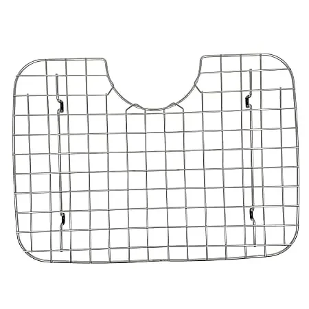 Better Houseware D-Shape Sink Protector, 1-1/2”H x 13-3/8”W x 18-1/2”D, Stainless Steel