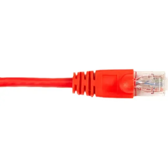 Black Box Cat6 Value Line Patch Cable, Stranded, Red, 7-Ft. (2.1-M), 5-Pack