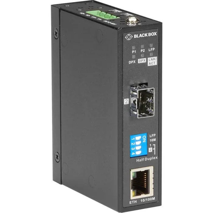 Black Box LMC280 Series Fast Ethernet Industrial Media Converter SFP