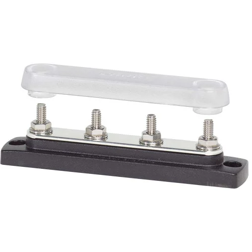 Blue Sea 2307 Common 150A BusBar – (4) 1/4″-20 Studs w/Cover [2307]