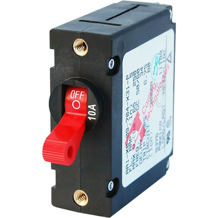 Blue Sea 7205 AC / DC Single Pole Magnetic World Circuit Breaker – 10 Amp