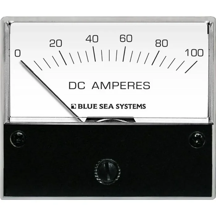 Blue Sea 8017 DC Analog Ammeter – 2-3/4″ Face, 0-100 Amperes DC