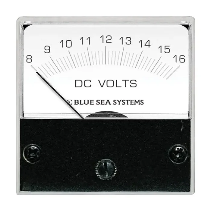 Blue Sea 8028 DC Analog Micro Voltmeter – 2″ Face, 8-16 Volts DC