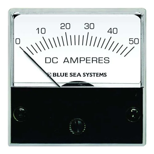 Blue Sea 8041 DC Analog Micro Ammeter – 2″ Face, 0-50 Amperes DC
