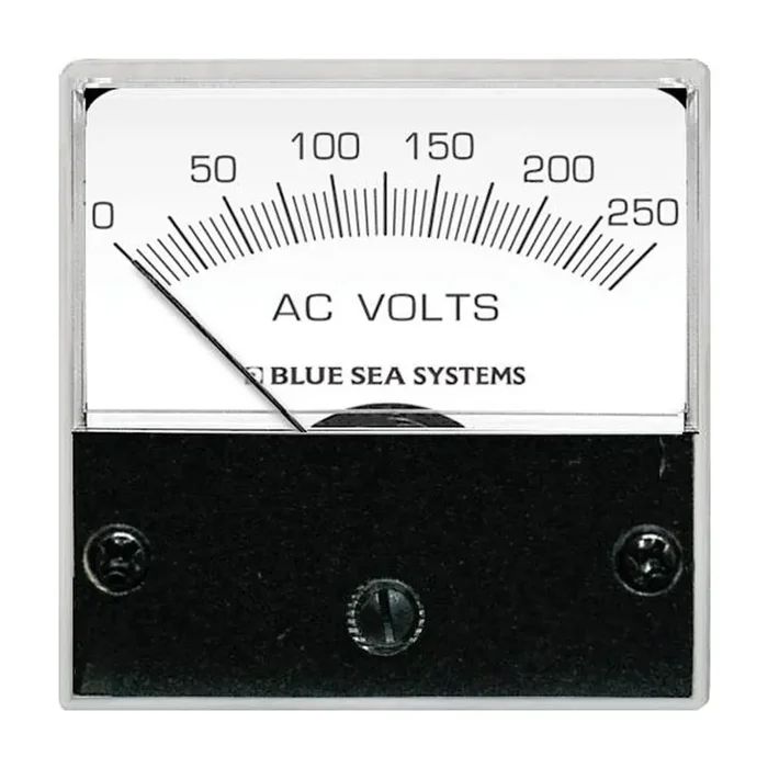 Blue Sea 8245 AC Analog Micro Voltmeter – 2″ Face, 0-250 Volts AC