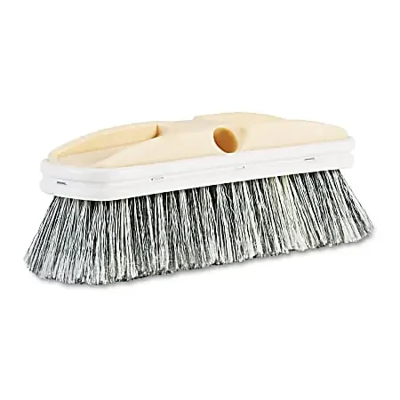 Boardwalk® Polystyrene Vehicle Brush Head With Vinyl Bumper, 10″