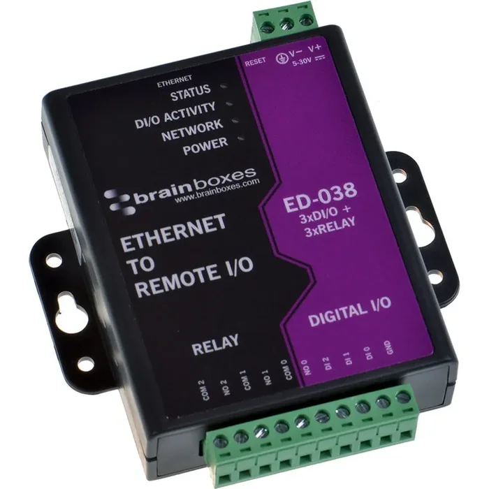 Brainboxes – ED-038 Ethernet to Digital I/O Relay