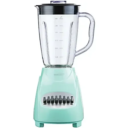 Brentwood JB-220BL 12-Speed Plus Pulse Blender, Blue – 350 W – 1.56 quart – 12 Speed Setting(s) – 2.42 ft – Blue
