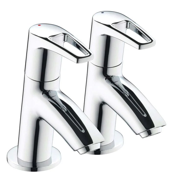 Bristan Modern Smile Basin Taps Pair – Chrome – SM 1/2 C