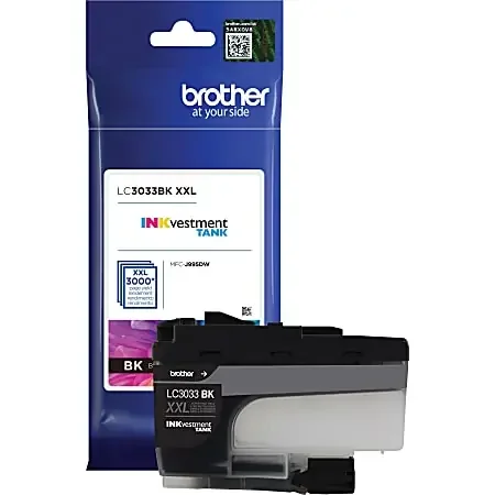 Brother Genuine LC3033BK Single Pack Super High-yield Black INKvestment Tank Ink Cartridge – Inkjet – Super High Yield – 3000 Pages – 1 Pack