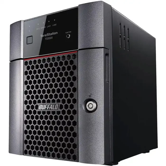 BUFFALO TeraStation 3420DN 4-Bay Desktop NAS 4TB (2x2TB) with HDD NAS Hard Drives Included 2.5GBE / Computer Network Attached Storage / Private Cloud / NAS Storage/ Network Storage / File Server