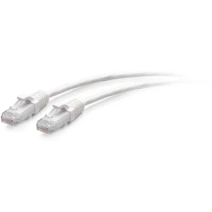 C2G 1ft Cat6a Snagless Unshielded (UTP) Slim Ethernet Patch Cable – White