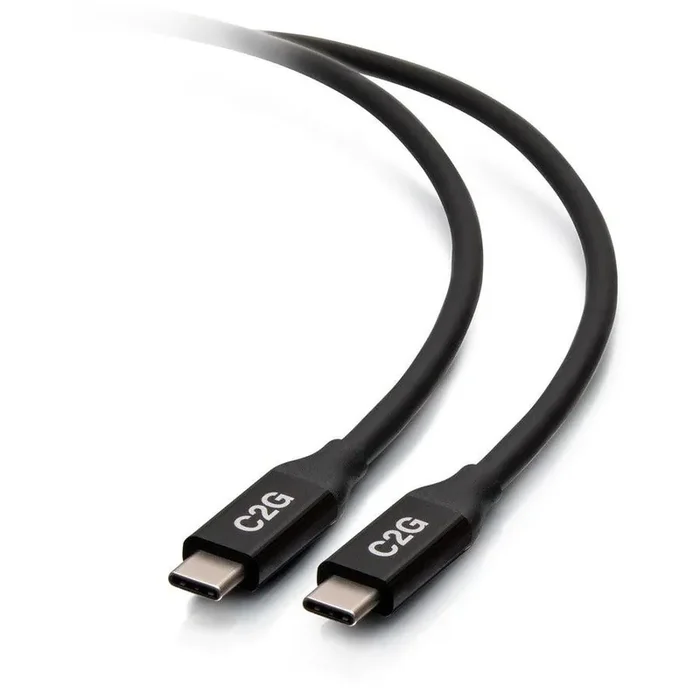 C2G 2.5ft USB-C Male to USB-C Male Cable (20V 5A) – USB4 40Gbps