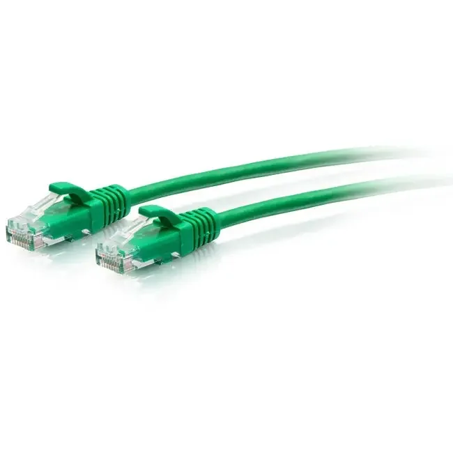C2G 3ft Cat6a Snagless Unshielded (UTP) Slim Ethernet Cable – Cat6a Network Patch Cable – PoE – Green C2G30154