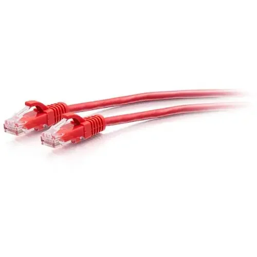 C2G 7ft Cat6a Snagless Unshielded (UTP) Slim Ethernet Cable – Cat6a Slim Network Patch Cable – PoE – Red C2G30163