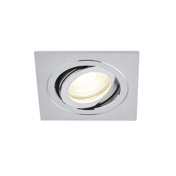 Cali IP65 Tiltable Square Downlight – Chrome