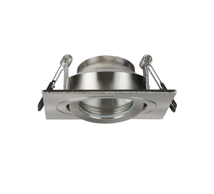 Cali IP65 Tiltable Square Downlight – Satin Nickel