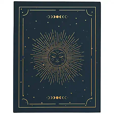 Cambridge® Solstice Journal, 8” x 10”, Legal Rule, 96 Sheets, Navy/Gold