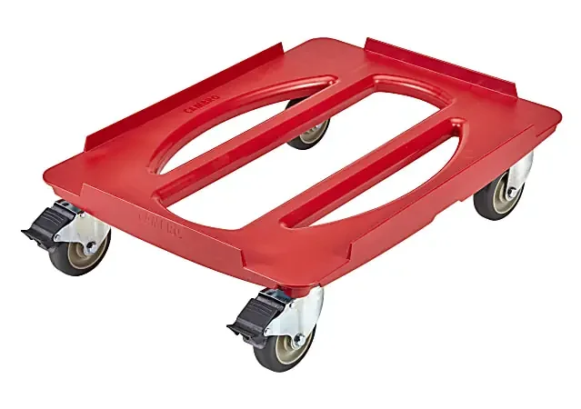 Cambro Cam GoBox Camdolly ABS Large Compact Dolly, 6-15/16″H x 18-1/2″W x 25-5/16″D, Red