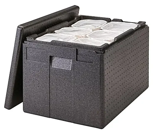 Cambro Cam GoBox GN 1/1 Extra-Large Top Loading Food Transporter, 15-7/16″H x 17″W x 24″D, Black